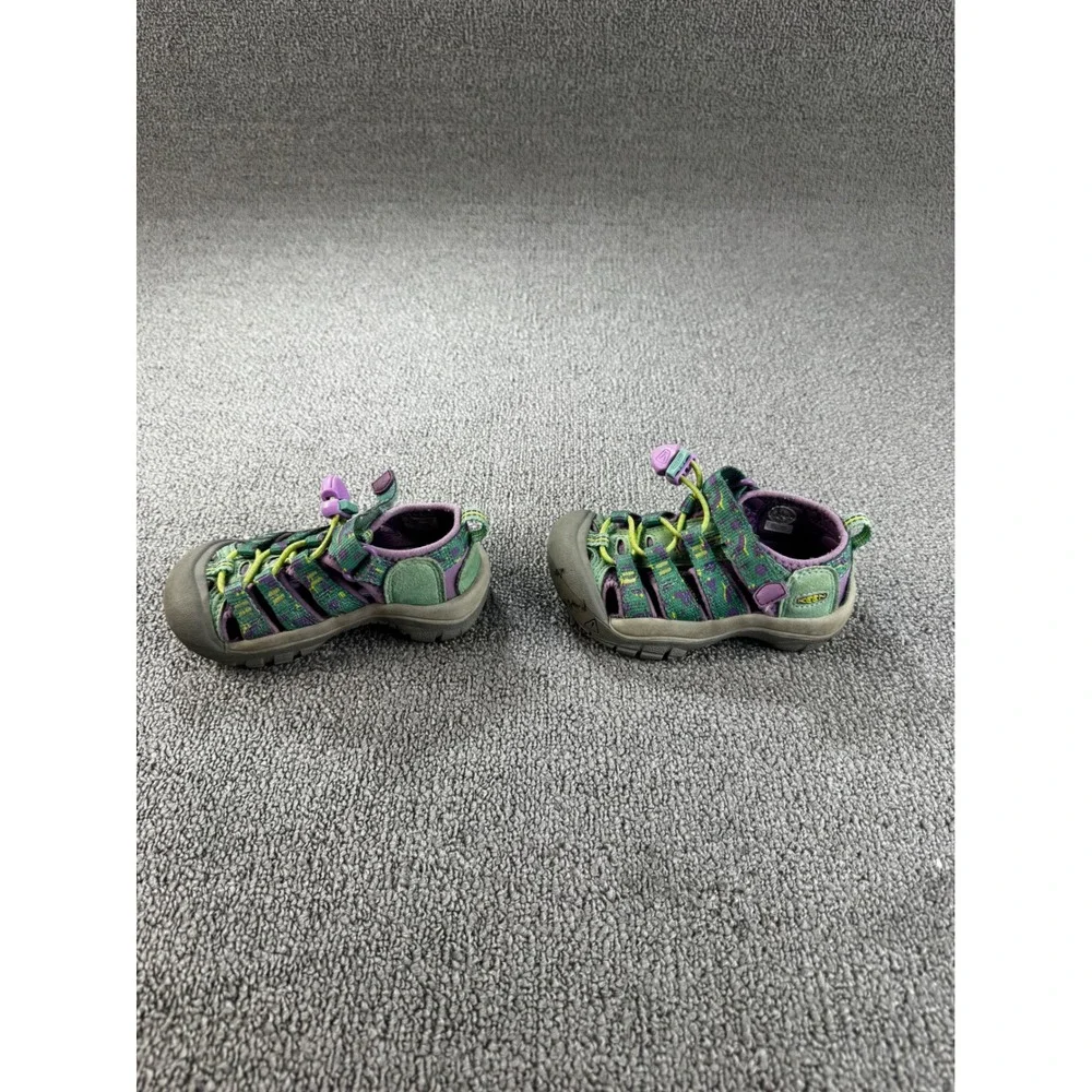 Keen Kids Newport H2 Sandal 8 Toddler Green Purple Dinosaur Print Sport Outdoors
